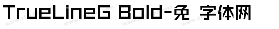 TrueLineG Bold字体转换